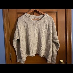 Crop Loose Flare Sleeve Sweater